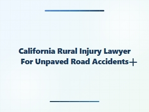 California Rural Injury Lawyer for Unpaved Road Accidents